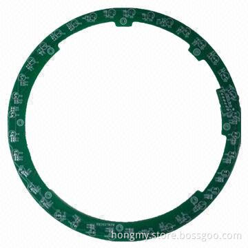 2-layered Round Circle PCB Board with 1.0mm Thickness, Made of FR-4 Material